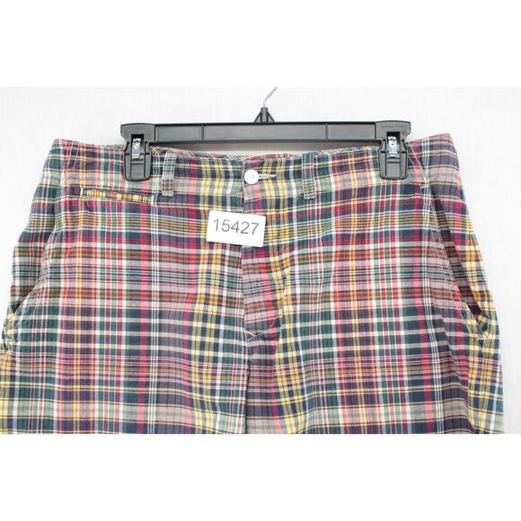 VTG Polo Ralph Lauren India Madras Plaid Bleeker Shorts Mens Size 34 Preppy - Picture 8 of 8